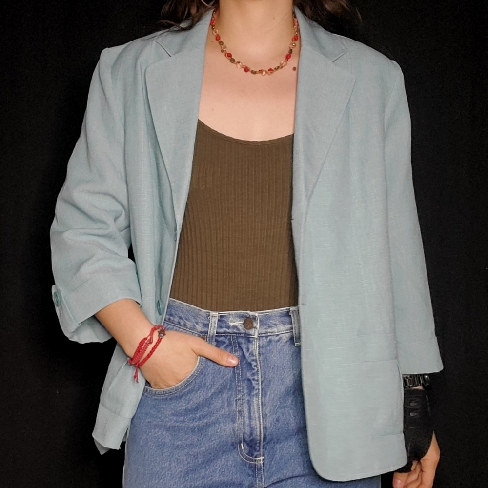 Alfred Dunner sky blue jacket